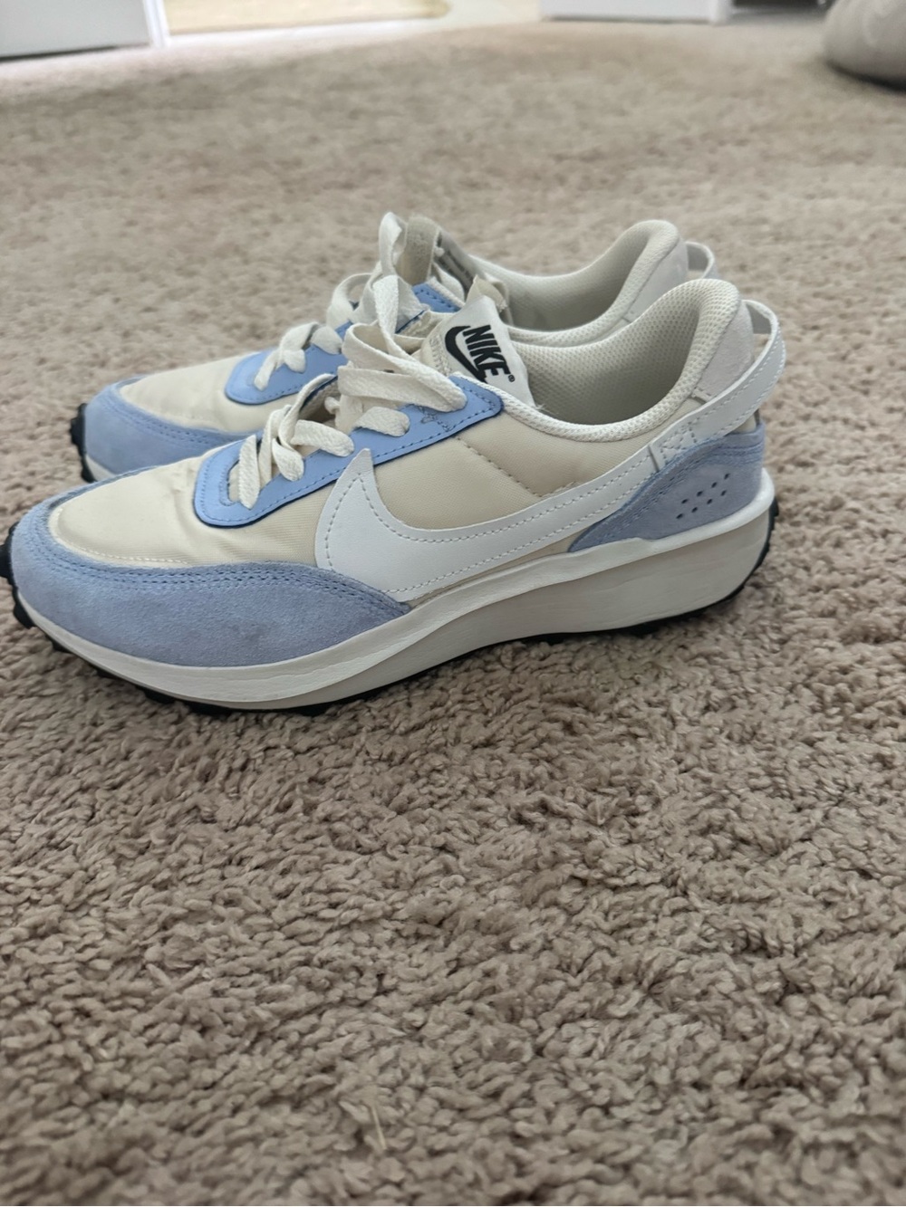 Nike Women’s Blue and White Retro Runner Sneakers